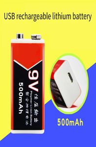Batteries au Lithium rechargeables avec Port USB 9V 500mAh, spéciales pour multimètre, Instrument de détection de métaux, batterie a088849382
