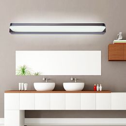 9W 14W 16W 24W 30W LED miroir lumière AC 90-265V moderne cosmétique acrylique applique salle de bain éclairage étanche antibuée pour salle de bain chambre