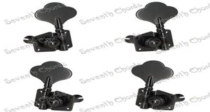 A Set 4 PCS Black Open Gear Bass String tuners Tuning Pegs Keys Machine Heads for Electric Bass Guitar8292759