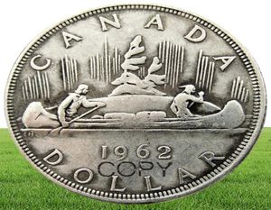Un conjunto de 19531966 12pcs Canadá 1 dólar artesanía Elizabeth II dei gratia regina monedas de copia de fábrica barata accesorios de hogar buenos1800022