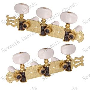 Un ensemble d'accordeurs à cordes dorées Tuning Pegs Keys Machine Heads pour pièces d'accessoires de guitare acoustique Instrument de musique