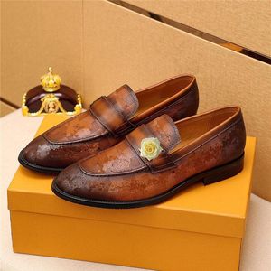 A1 Zapatos de vestir a la moda para hombre, zapatos de traje italianos de cuero, zapatos corporativos para hombre, zapatos de diseñador Scarpe Uomo Eleganti Chaussure Homme Mariage