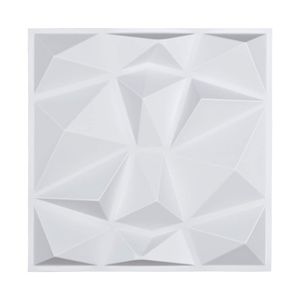 Art3d Panneaux de papier peint décoratifs insonorisés 3D en forme de diamant pour toile de fond de salon, chambre à coucher, 30x30cm (33 carreaux)