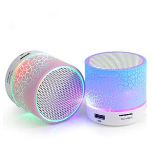 Mini haut-parleur Portable A3 A9, Bluetooth, sans fil, Audio de voiture, fissures éblouissantes, lumières LED, Support de caisson de basses, carte TF, chargement USB