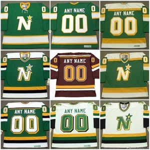 Maillot A3740 Minnesota North Stars personnalisé avec n'importe quel numéro de nom, maillots de hockey Vintage personnalisés cousus