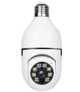 A6 Bombilla Cámara Inalámbrica 1080P 360 Grados Panorámica Smart HD WiFi Cam Versión nocturna Seguridad para el hogar Vigilancia IP CCTV LED Bombilla Soporte Cámara con caja al por menor