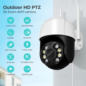 A8 CCTV Cámara IP Smart Wifi PTZ Camera 5x Digital Zoom AI Human Human Hogar WiFi Wifi Wifi Wifi Monitor de vigilancia