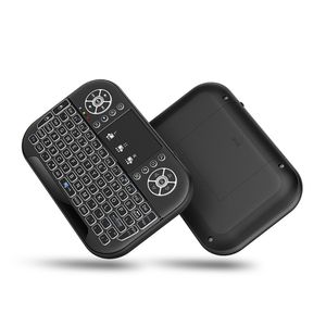A8 Mini 2.4G clavier sans fil rétro-éclairage Bluetooth Air souris télécommande tactile pour Smart TV Box bureau Touchpad PC