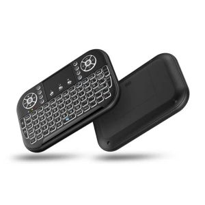 A8 Mini clavier Bluetooth 2.4G double Mode 7 couleurs rétro-éclairage touche portable rétro-éclairé commande de souris pour Windows Android TV