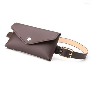 AA112 Mode taille Packs en cuir PU réglable ceinture sac Pack portefeuille téléphone pochette dames vendeur sacs de travail