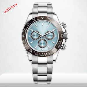 Aaa Clase Reloj de alta calidad Maquinaria automática Diseñador Montreux Lujo 41 mm Hebilla plegable Oro Hardlex Cronómetro impermeable Relojes de diamantes para hombres