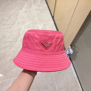 AAA Nylon Bucket Hat Mulher Designer Chapéus Pescador Classc Triângulo Letra Chapéu de Sol Casal Boné Homens Praia Mesquinho Brim Chapéus com 9 Cores