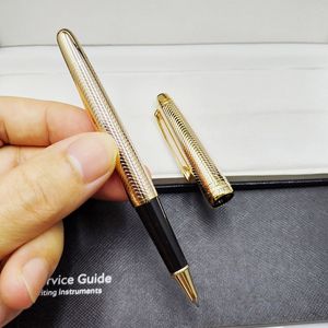 Stylo à bille/stylo à bille/stylo plume or 163 de qualité AAA, papeterie de bureau classique, stylos de recharge d'écriture, sans boîte