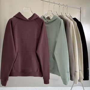 ESS New Fashion Top Hot-selling Oversized Hoodies for Women and Men Couples Fleece Basic Solid Hooded Sweatshirt Pullover Jackets