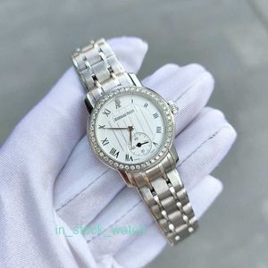 Aaip Watch Luxury Designer Womens Watch 18K Platinum Manual Mechanical Watch Womens Watch with Diamonds at Back 79386BC