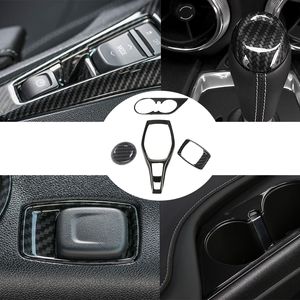Panel de posición de engranaje de fibra de carbono ABS, Kit interno de decoración para Chevrolet Camaro 2017, accesorios interiores de coche de alta calidad