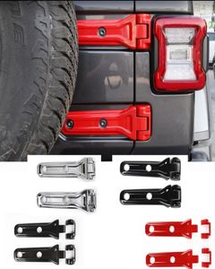 Charnière de porte ABS, décoration de charnière de pneu de secours pour Jeep Wrangler JL 2018, sortie d'usine, accessoires extérieurs automobiles de haute qualité 9538795