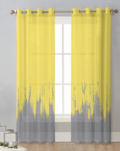Résumé Paint Tramper jaune gris Gris Couteille voile Venture de fenêtre