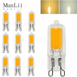 Ampoule LED AC220V / 110V Super Bright G9 SUPER BRIGHT G9 7W 9W 12W15W LAMPE DE VERRE CONSTANCE ÉCLIGNE LED LED G9 COB BUBBES