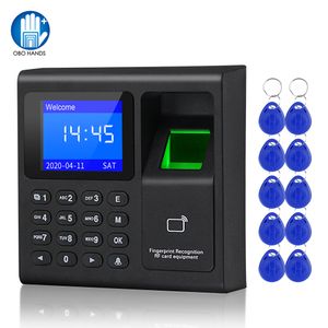 Tarjeta de control de acceso Huella digital biométrico RFID Sistema de teclado Electrónico Máquina de asistencia al reloj de reloj USB 10 Keyfobs 221108