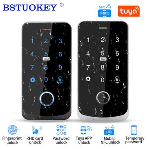Access Control Card NFC Bluetooth Tuya App RFID IC M1 Keypad IP65 Waterproof Biometric Fingerprint Touch Screen ler 221108