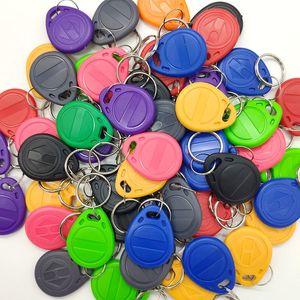 Pack of 100 Rewritable RFID Keyfobs - EM4305 T5577, 125KHz Proximity ID Tags for Access Control