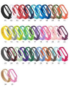 Accessoires 100 pièces/pack Bracelet pour Xiaomi bande 3 4 5 6 7 montre de Sport Bracelet en gros pour miband