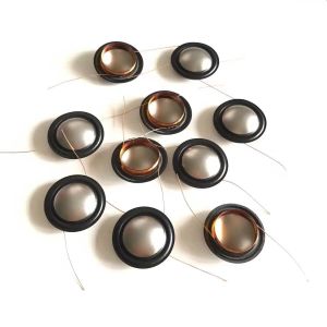 Accesorios 10pcs 19.43 mm Tweeter Voice Coil 19.5 Core Titanium Film 8 Ohm Copper revestimiento de aluminio Piezas de reparación de altavoces de agudos de aluminio