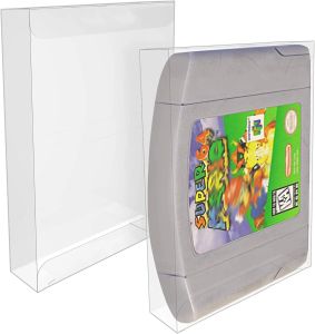 Accessoires 10pcs / lot Carte de jeu cartouche Premium Quality Quality Transparent Clear Plastic Protective Case Protector Sleeve for N64 Cartridge