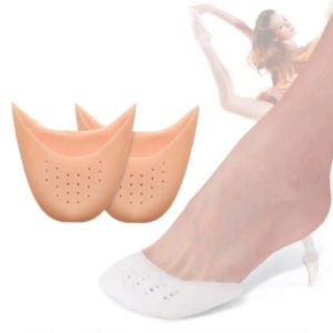 Accessoires 2pcs Silicone Toe Protector Chaussures Avantfoot Soft Breathable Toe Tates Ballet Toe Coussins Coussins Métatarsiens High Heel Shoe