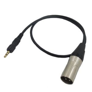 Accessoires 3,5 mm 3pin xlr Câble microphone Réduction du bruit de bruit antiwinding Câble de connexion microphone sans fil pour Sony D11 D21 V1