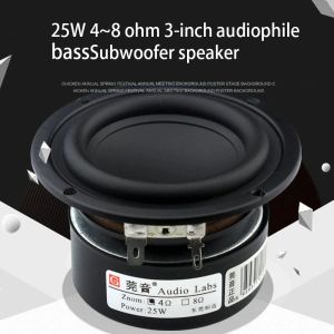 Accessoires 3 pouces Subwoofer En haut-parleur Woofer 25W Bass haut-parleur 4 ~ 8 ohm 3 pouces Fièvre Grade haut-parleur Amplificateur audio Amplificateur DIY
