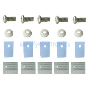 Accessoires 5 pcs à 220 Éviteur thermique à dissipateur thermique pour le régulateur de tension ou MOSFET avec vis Radiateur Radiateur ClaUller de refroidissement 20x15x11mm