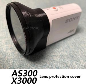 Accessoires Action Camera Lens Protection Couvre les appareils photo FDRX3000 / HDRAS300 Sport Randonnée Randonnée AntidRatch Antidy 49mm Thread Len Cap