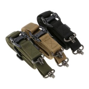 Accessoires Ajustements tactiques Nylon Tactique à deux points Slempes / bracelets Sling Multi Mission Multime Multime Multime Point Rifle Belt Hunting