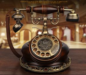 Accessoires Téléphone antique vintage Old Fashioned tourne la plaque d'immatriculation JSD