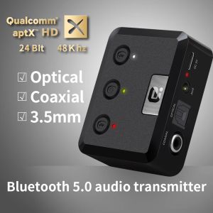 Accessoires APTX HD Bluetooth 5.0 Émetteur CSR8675 Musique audio Adaptateur USB sans fil 3.5 mm AUX / OPTICAL / SPDIF / COAXIAL / RCA pour TV PC MR275