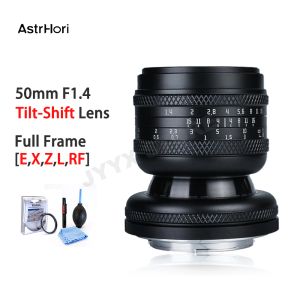 Accessoires Asthori 50 mm F1.4 Crame de l'objectif Tilthift MF pour canon RF Nikon Z Fuji X Sony E Panasonic Leica L Mount Cameras Tilt Lens