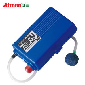 Accessoires Atman ATOM2 Batterie à sec Boîte de pêche portable Pompe à air Pompe à oxygène 2L / M.Super Pompe à air pour la pêche à la batterie portable aquarium