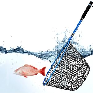 Accessoires Big Fish Pliable Lure Lure Silicone Hand Net for Sea Fishing, Fly Portable Hand Dip Casting Net, Antihanged Landing Nets Outdoor