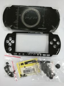 Accessoires livraison gratuite couleur noire de coquille de boîtier complet de carter de carter de dossier de réparation de carter de casse pour le coque de la console Sony PSP 3000 avec boutons
