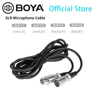 Accesorios BOYA XLRC1 C3 C5 C8 XLR Cable de micrófono de audio para entrevista Vlog Shoot Video Making Youtube Streaming