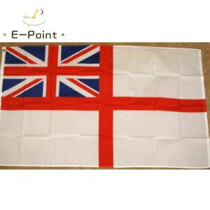 Accesorios Bandera de la Armada Británica Bandera del Reino Unido Naval Gran Bretaña 2 pies * 3 pies (60 * 90 cm) 3 pies * 5 pies (90 * 150 cm) Tamaño Decoraciones navideñas para el hogar Banner