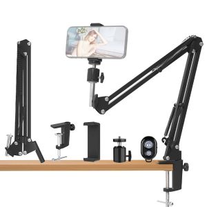 Accessoires support de téléphone portable Flexible Goose Necy Type Stand 360 ° Rotation du support de bureau long Bracket mobile pour la lumière de la bague, micro, vidéo de prise de vue