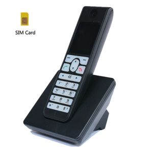 Accessoires Téléphone sans fil GSM 850 / 900/1800 / 1900 GHz Carte SIM Téléphone sans fil avec rétro-éclairage SMS Écran coloré Téléphone fixe pour la maison