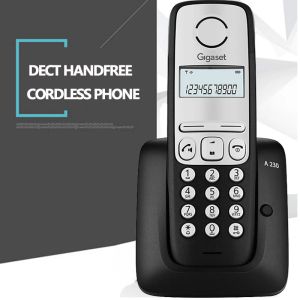 Accesorios Dect New Wireless Telephone Telephon Free Free Teléfono inalámbrico con identificación de llamadas Redial para la oficina en casa