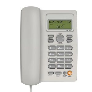 Accessoires Téléphone câblé de bureau avec identifiant de l'appelant LCD LCD LUCTION CHEYPAD CLAYPAD Téléphone fixe pour la maison / l'hôtel / le bureau