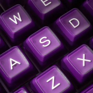 Accesorios Tema de TECHO DE LAVENDER ECHOME Capazón de perfil de teclado Purple Frost Moldura de twocolor
