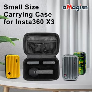 Accesorios para Insta360 X3 Bolsa de almacenamiento de tamaño pequeño 360x3 Accesorios de protección Portable Carrera Cámara Sports Camina de caja dura