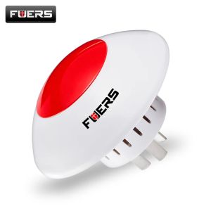 Les accessoires fuient 110db strobe sans fil bruyant Sirène rouge Lumière rouge 433 MHz en alarme intérieure Sirène de corne flash pour GSM WiFi PSTN Système d'alarme